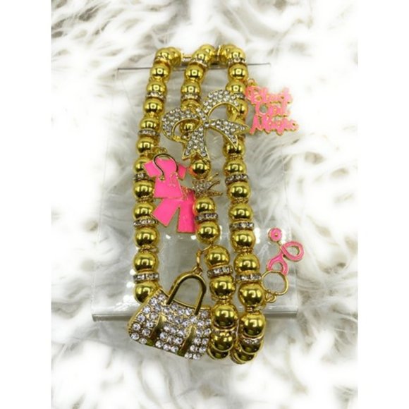 Jewelry - Gold Princess Beads Apple Watch Charm Band
